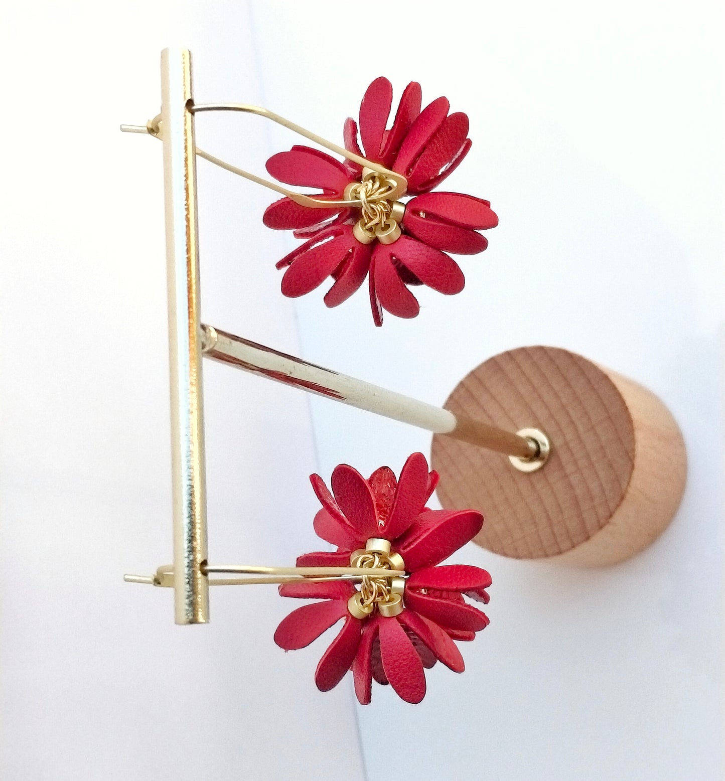 Flores Rojas Gancho Eslabón