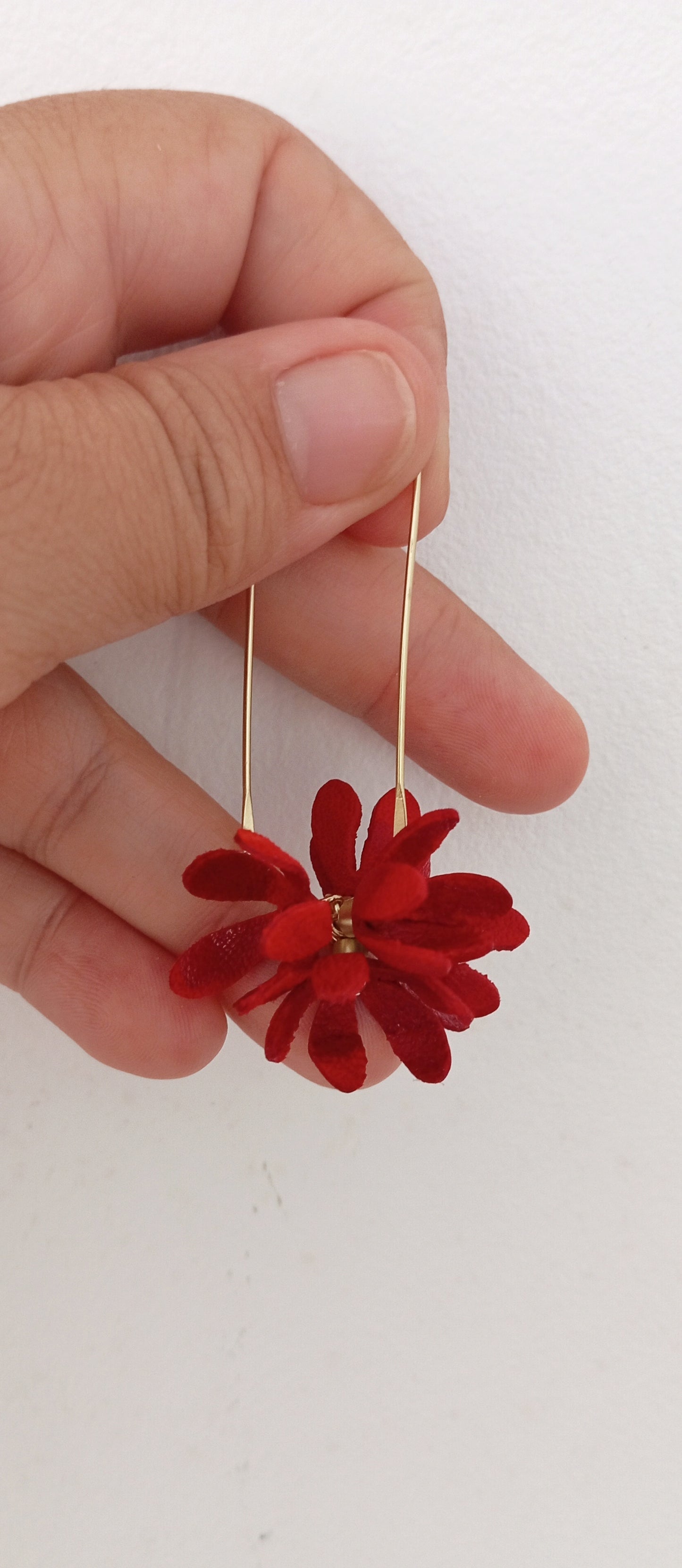 Flores Rojas Gancho Eslabón